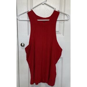 Free People FP Movement Blissed Out Tank RED Size Medium